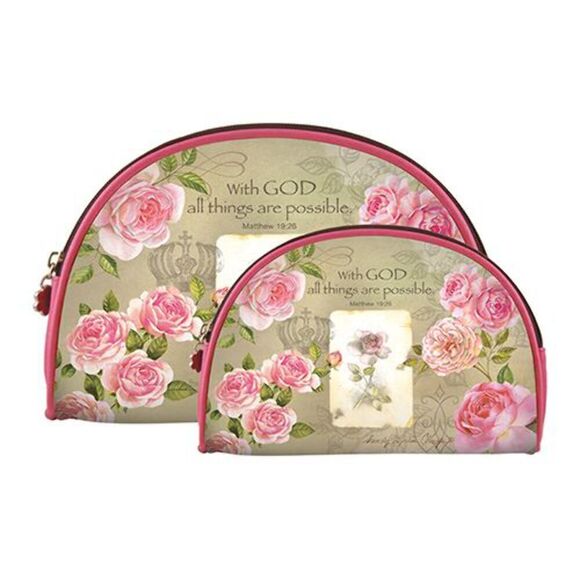 Statement Makeup Bag Set | With God - Picture 1 of 1